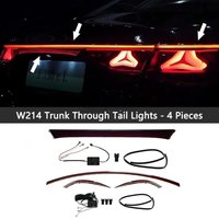 For Mercedes Benz E Class W214 Through Tail Lights 2024 E260 E300L Brake Direction Warning Rear Tail Light Car Trunk Lamp