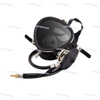 693 Diving Full Face Mask Underwater Breathing Apparatus, Dry Scuba Equipment Full Set of Goggles Mirror