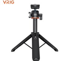 VRIG TP-08 TP-06 Tripod Stand Selfie Stick Aluminum Alloy with 1/4 Inch Screw Cold Shoe Mount 360° Rotatable 1.5kg Load Capacity