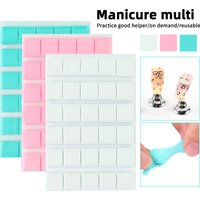 30pcs New Nail Adhesive Glue Clay Reusable Tacky Gel for Nail Art Practice Stand Display Holder False Tips Manicure Tools