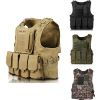 Tactical Vest CS Game Airsoft Assault Molle Vest Equipment Outdoor Clothing Hunting Camouflage Vest Combat Security Waistcoat