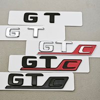 3c ABS Car Logo GT C GTC Emblem for Mercedes Benz GT GTC Badge Rear Trunk Letters Sticker Tail Exterior Accessories