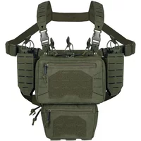 YAKEDA Camo Molle Chest Rig Fight Chassis Placard Laser Detachable Hook Loop Airsoft Magazine Pouch Tactical Plate Carrier Vest