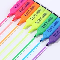 4/6/8 Colors Highlighters Oblique Tip Fluorescent Pens Smudge Proof For Student Gift Art Office Stationery School Supplies