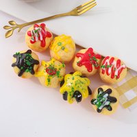 Simulation Octopus Ball Japanese Food Model Kitchen Cabinet Display Props Dining Room Hall Restaurant Store Decoration 4pc/lot