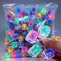 LED Light-Up Keychain Keyboard Clickable Button Fidget Toy for Stress Anxiety Relief Portable Desk Accessory Office Decor Gifts