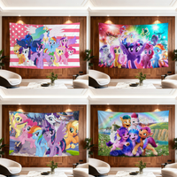 cartoon cute My l-Littles P-Ponys flag For Room Dorm Camp Party Garage Bar Picnic hogar home Decor Banner Wall Hanging Gift