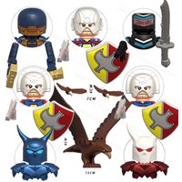 8PCS/Set Peacemaker Mini Building Blocks Assemble Puzzle Model Bricks Action Figures Collection Accessories Ornament Toy Gifts