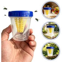 Fly Trap Plastic Fly Catcher Non Toxic Insect Trap Transparent Measuring Cup Design For Kitchen Garden Indoor Outdoor Home Farm