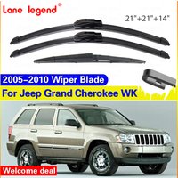 3x For Jeep Grand Cherokee WK 2005 - 2010 Front Rear Wiper Blades Set Kit Brushes Window Windscreen Cleaning Car Accessories