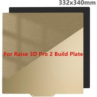 For Raise 3D Pro 2 Build Plate PEI Sheet 332x340mm Double Sided Textured/Smooth PEI Magnetic Bed Flexible Spring Steel Sheet