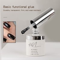 Kaniu 6ML Resin Basic Functional Glue Functional Nail Gel with Base Coat and Top Coat Used for DIY Nail Art Creation