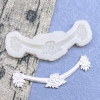Flower Relief Border Silicone Mold Sugarcraft Cupcake Baking Mold Fondant Cake Decorating Tools