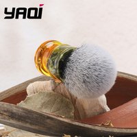 Yaqi 24MM Men High Quality Wet Shave Brushes Sagrada Familia Black/White Tuxedo Synthetic Fibre Resin Handle
