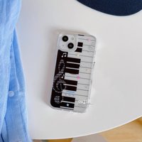 Ins Music Symbol Piano Keys Phone Case For Samsung A57 A07 A36 A26 A56 A16 A06 A55 A35 A25 A15 A05 A54 A34 A24 A14 A13 A53 Cover