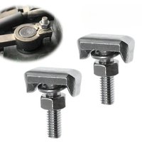 2pcs Battery Cable Terminal Connectors Fastener T Bolts Nuts for Most Car Models