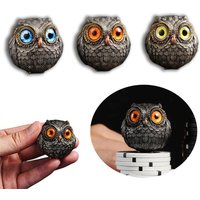 The Wise Watcher of The Felt Lucky Owl Guardian Realistic Owl Beads Pendant Owl Animal Figurines Owl Ornaments