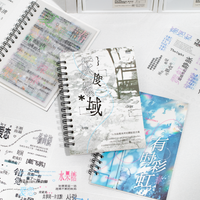 20Pcs PET Word Stickers - Aesthetic Chinese Text Phrases for Journal Scrapbook DIY Decor