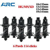 AliExpress ARC 32 Holes 6 Pawls 009 MTB Hub 10x135 12x142 12x148 10x141 Aluminum Alloy BOOST Hub Disc Brake For HG Micro Spline XD 8-12 V