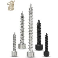 M2 M2.6 M3 M3.5 M4 M5 M6 Hex Hexagon Socket Cap Head Self Tapping Screw 8.8 Grade Black/Nickel Zinc Allen Head Screw for Speaker