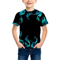 AliExpress NONE Boy's Fashion 3D Printed T-Shirt - Short Sleeve Crew Neck Casual Streetwear Bike Design for Young People