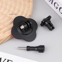 Universal Flexible Helmet Mount for Insta360 X4 X5 Ace pro Sports Camera - Curved Flat Adhesive Base Accessory