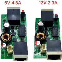 48V to 5V/12V Active Isolated PoE Splitter IEEE802.3af/at DC out 12/5V 27w 2.5G/10/100/1000M