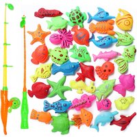 Kids Fishing Toy Set Play Water Toys for Baby Magnetic Rod and Fish Indoor Outdoor Leisure Entertainment Games for Children TMZ image 4