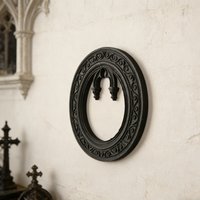 Cross-Border Gothic Style Oval Double Arch Wall Decor Frame For Dark Style Home Wall Art Decor Scenario