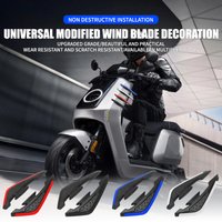 1 Pair Universal Motorcycle Side Wing Aerodynamic Spoiler Dynamic Wing Decoration Sticker For Motorcycles E-bikes Scooters Etc