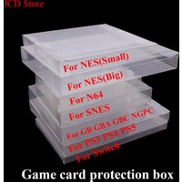 1 piece Transparent Game Box Protector Case CIB Games Clear Plastic PET For N64 GB GBA GBC SNES NES Switch for PS5 PS4 PS3 PS2