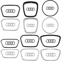 Car Styling Steering Wheel Center Logo Cover Replacement Trim Interior Accessories For Audi A3 A5 A7 A4L A6L A8L Q5L Q3 Q5 Q7 Q8