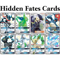 PKM Hidden Fates (HIF) holographic Proxy Game Cards Charizard Sylveon Espeon Greninja Leafeon Mewtwo/GX Cynthia Trainer Collect