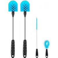 Best-selling three-piece cup brush set for cleaning cup body, lid, straw, baby bottles, water cups, and thermos