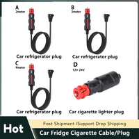 Car Fridge Cigarette Cable / Plug Cooler Charging Replacement Line 12A For Car Refrigerator Warmer Extension Power Cable