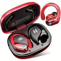 Upgrade Noise Cancelling Wireless Earbuds For Running Sports Bluetooth Earphones With Earhooks LED Display Sports Headphones