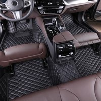 NEW Custom Leather Car Floor Mat For Dodge Challenger SRT 1st and 2nd Rows Car Mat Interior Accessories