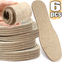 Wool Felt Insoles Shoe Cushion Insert Insoles Comfort Inner Soles Warm Shoe Liners Cuttable Insoles for Shock Absorption