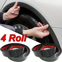 Universal Car Fender Flares Wheel Arch Guard Trim Moulding Strip Eyebrow Lip Anti Scratch Mudflaps Rubber Seal Protector Styling