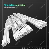 PSU Extension Cable Motherboard Cable 24Pin ATX/8Pin EPS/6+2Pin PCIe,18AWG Sleeved with Combs,Fit Universal Case Compatibility