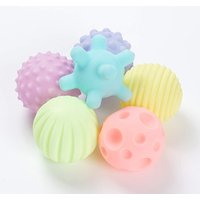 6 Pack Kids Sensory Balls, Baby Toys, Multi-Color Textured Sensory Balls, Soft Textured Massage Ball Set