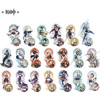 Sunsyea Genshin Impact Official Merch miHoYo Original Authentic Mondstadt Series Acrylic Stand Badge Venti Klee Diluc Noelle