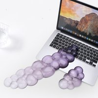 Ergonomic Cloud Silicone Wrist Rest Pad, Soft Comfort Wrist Support Cushion for Keyboard Mouse, Gaming Office Laptop PC