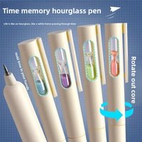 Timeless Neutral Pen Ins High-Aesthetic Student Black Pen ST Simple Brush Question 0.5mm Rotating Sand-Flow Pen