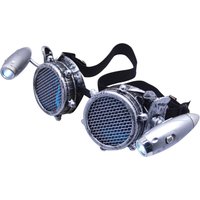 Fashion Steampunk Style Glasses with LED Sunglasses Stage Performances Rechangeable Photo Props Detachable Vintage Style Goggles