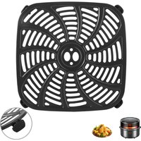Easy To Install and Remove Square Air Fryer Grill Pan Non-Stick Black Crisper Basket Round Food Grade Air Fryer Mat Kitchen