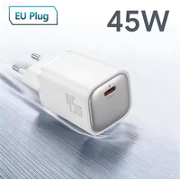 45W GaN USB-C PD Fast Charger, Compact Quick Charge Adapter for iPhone 17/16/15, Samsung S26 Ultra, MacBook, iPad