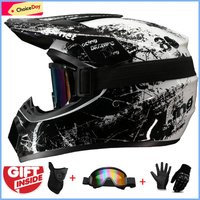 AliExpress NONE Motocross Youth Kids Child full Helmet Children Helmets motorcycle Casco Moto Off-road Goggles Gloves Protective Cycling Casque
