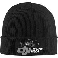 Men Women D-DjiES Drone Pilot Drone Operator Beanie Hats Street Knit Hat Autumn Winter Outdoor Sport Caps Elastic Bonnet Hats