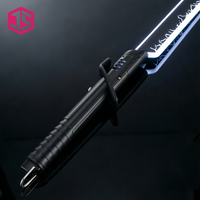 JS Saber Dark Sword Simplified Version Lightsaber, Force Heavy Dueling Lightsaber, Infinite Color Changing Cosplay Prop Lightsab image 4